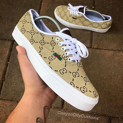 vans red gucci custom|Vans authentic Gucci.